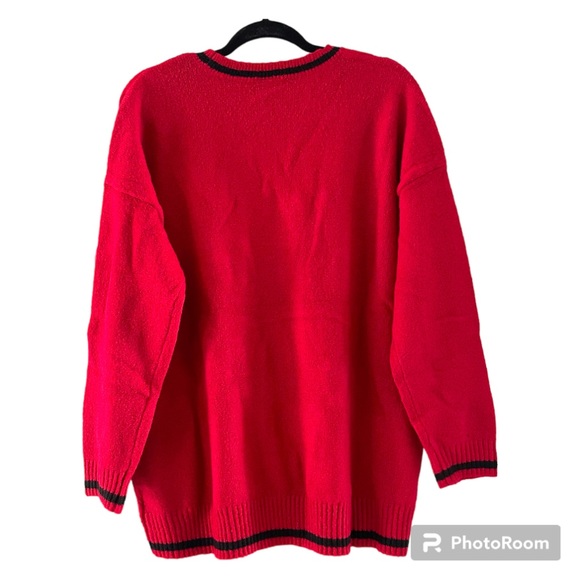 Torrid Red Cat Pullover Crew Neck Winter Holiday Sweater Women’s Size 1X NWT - Picture 2 of 4